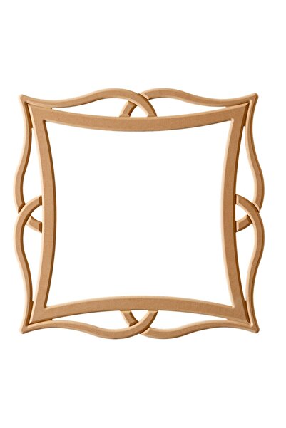 Evim-E Aksesuar Dekupe Dresuar & Makyaj Üstü Ayna Çercevesi Mdf Ham