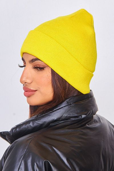 Goldmine Uniszex Basic Beret Yellow