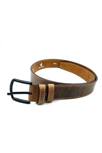 Eminsa Men's Crazy Leather Tan Belt