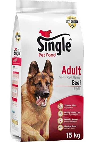 Single Sığır Etli Köpek Maması 15 Kg