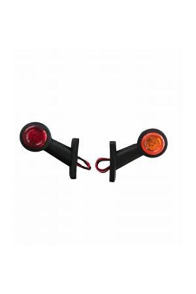 AHMET OTOMOTİV 2 Adet Ultra Mini Düztakoz 12 Ledli Boynuz Takım(sağ-sol) 12v-...