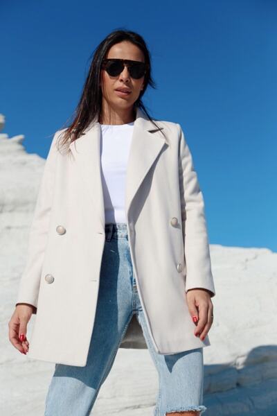 ASHCO Kadın Taş Kaşe Astarlı Mont