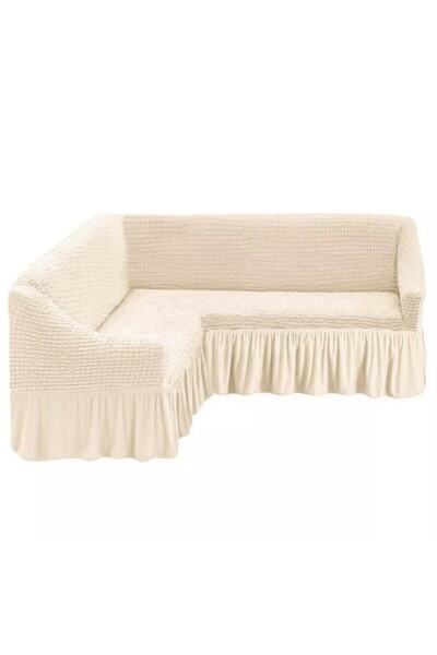 elgeyar Standard Elastic Wrapped L Corner Sofa Cover