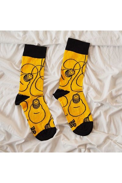 Planet Butik Yellow Light Unisex Socks
