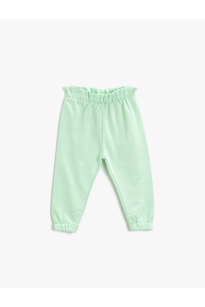 Koton Frilly Waist Jogger Sweatpants Cotton