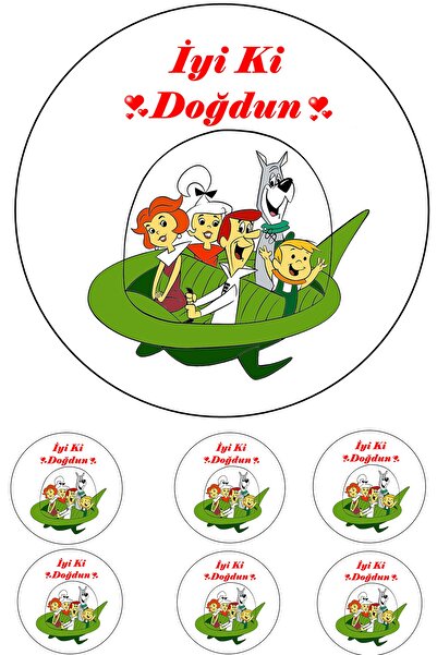 Pasta9 صورة كعكة جيتجيلر الصالحة للأكل من ورق الأرز مناسبة لـ 6-8-10 أشخاص 16 سم