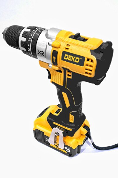 DEKO TURKEY 36 V 5 Ah Xr Technology Darbeli Matkap Çantalı Yedek Bataryalı 30...