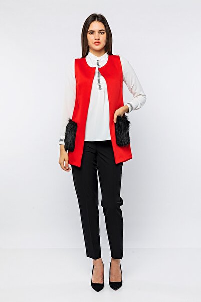 Luppio 9004 Cepleri Kürklü Yelek