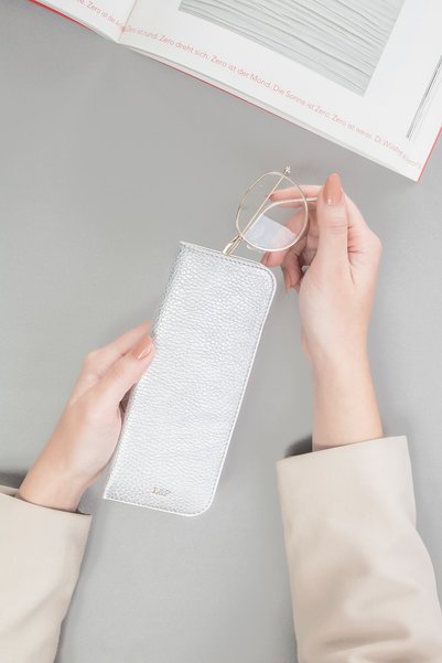 Leather Paper Lame Deri Gözlük Kılıfı