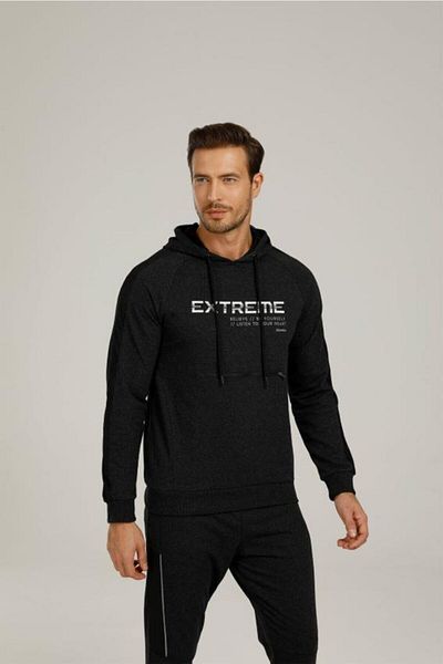 Kinetix Sn577 Harry Zip Detail Sl Black Hanorac pentru bărbați