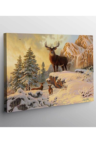 StellaStore Geyik Resimli Kanvas Tablo