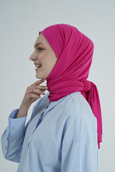 Gülsoy شال نسائي من القطن الممشط باللون الفوشيا - 20