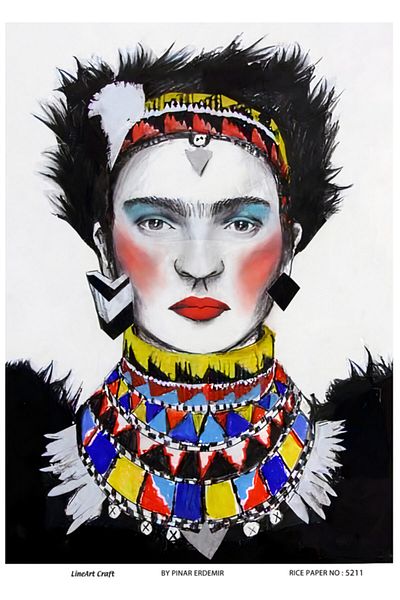 LİNEART Line Art Craft Decopage Paper No: 5211