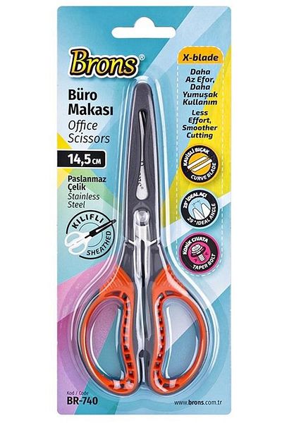 Brons Brand: Scissors with Protection Sheath 14.5 cm Br-740 Category: Scissors