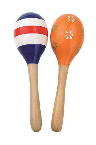 Bite Nose Ahşap Renkli Marakas 2 Adet