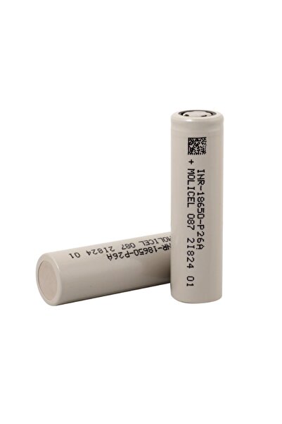Molicel Inr-18650-p26a - 3.7v 2600 Mah Li-ion Şarjlı Pil -35a