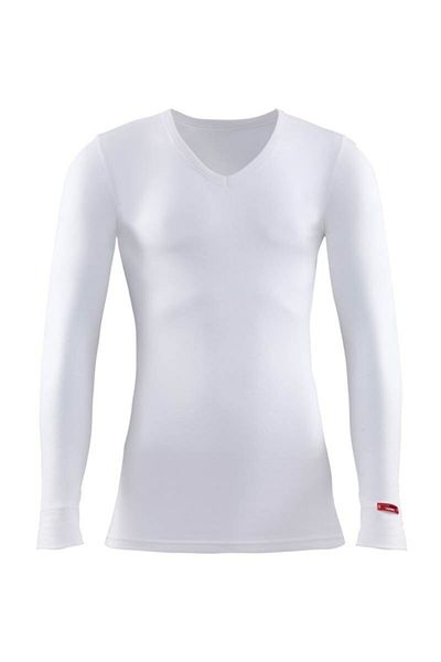 Blackspade Ανδρικό εσώρουχο Thermal V-Neck μακρυμάνικο 1257 Λευκό