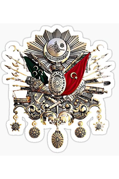TSC Osmanlı Tuğrası Osmanlı Sticker Yapıştırması 18 Cm
