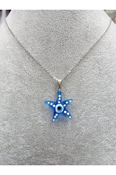 nazarboncuğu عين الشر قلادة النجمة مطرز