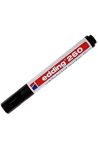 Edding Edding 260 Black Pen and White Writing Board - 4 Pieces Category: Secretariat