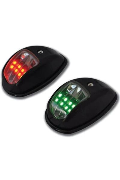 Genel Markalar Seyir Feneri 12 V Led Iskele & Sancak Plastik Siyah Takım