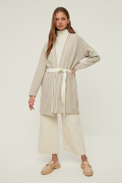 Trendyol Modest Cardigan - Brown - Relaxed fit