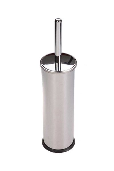 Elif Stainless Chrome WC Toilet Brush Silver Smart Cover Toilet Brush