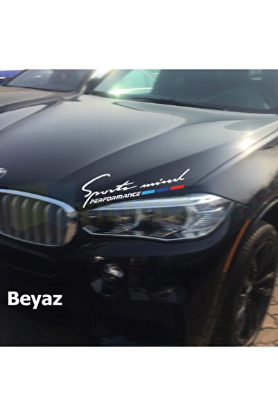 yılmazetic Bmw M Performance Sport Mind Kaput Far Oto Sticker Etiket Yapıştır...
