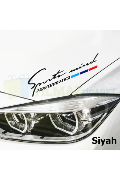 yılmazetic Bmw M Performance Sport Mind Kaput Far Oto Sticker Etiket Yapıştır...