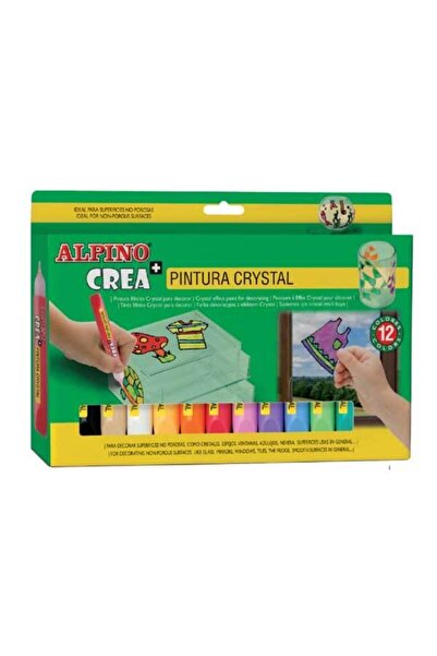 Generic Brand Crea Pintura Křišťálové pastelky 12 barev De028