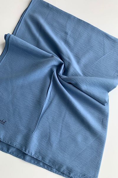 Larissa Scarf Cotton Jazz Jazz Shawl-indigo Blue