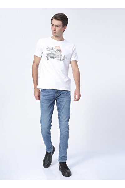 Only & Sons Onsloom Life Slim Fit Blue Men's Denim Trousers - Grinding, normal waist PK 8653