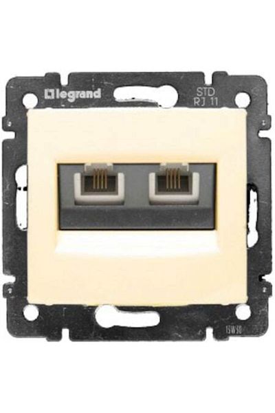 Legrand مقبس هاتف فالينا كريم 2*4 (بدون إطار)