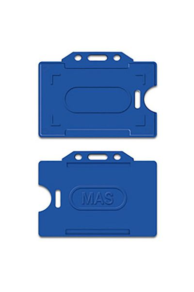 Mas 3520 Plastic Card Bag Horizontal 54X86 Navy Blue