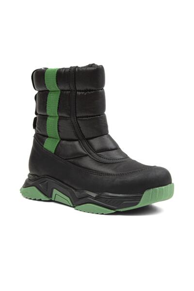 Benetton BN-30398 Γυναικείες Μπότες Μαύρο-Πράσινο