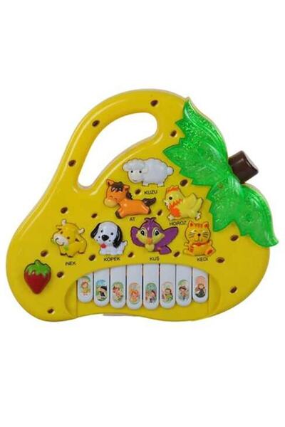 Muhtelif Hayvan Sesli Oyuncak Piyano Çilek-domates Figürlü Piyano