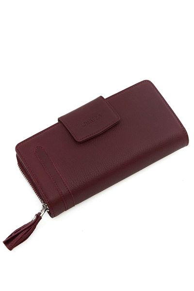 Deriza Prage Genuine Leather Women's Wallet Claret Red