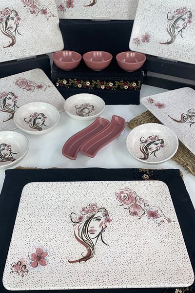 Keramika Girl 15 Piece Siera Breakfast Set for 6 People
