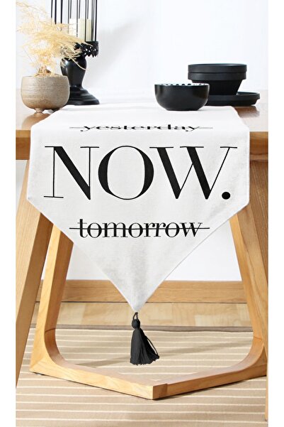 Nish & Royal Απόψε αύριο τώρα γραμμένο Digital Printed Runner