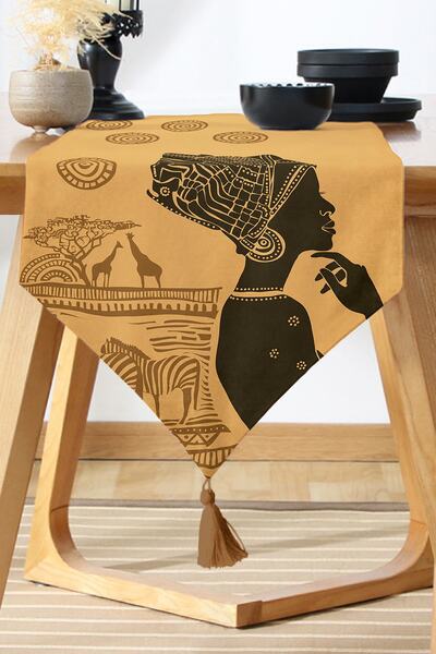 Nish & Royal African Ethnic Design Digital Printed Decorative Runner