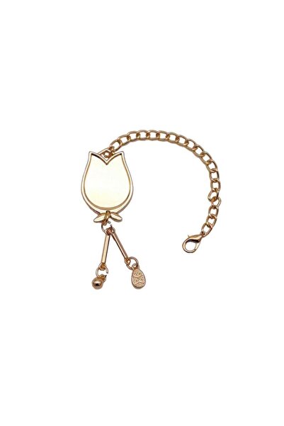 angel çanta aksesuar زينة بندول توليب ذهبي فاتح 22 سم