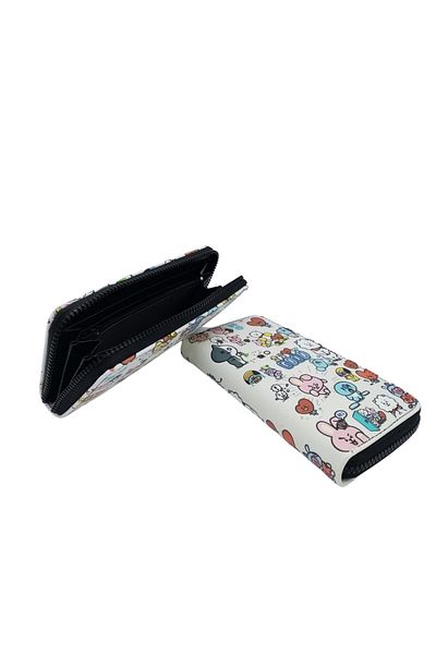 Dünyadan Hediyeler Cheerful Emojis Themed Zippered Wallet No.7