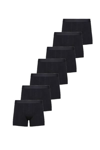 NACAR STORE Erkek Pamuklu Likralı 7'li Paket Boxer