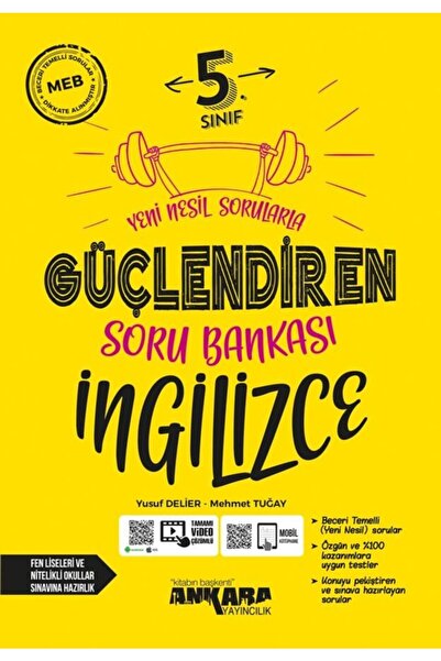 Ankara Yayıncılık 5. Sınıf Güçlendiren Ingilizce Soru Bankası