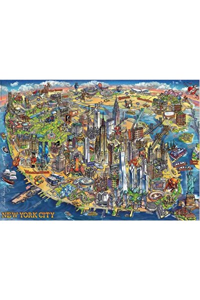 EDUCA New York Şehir Haritası 500 Parça Puzzle