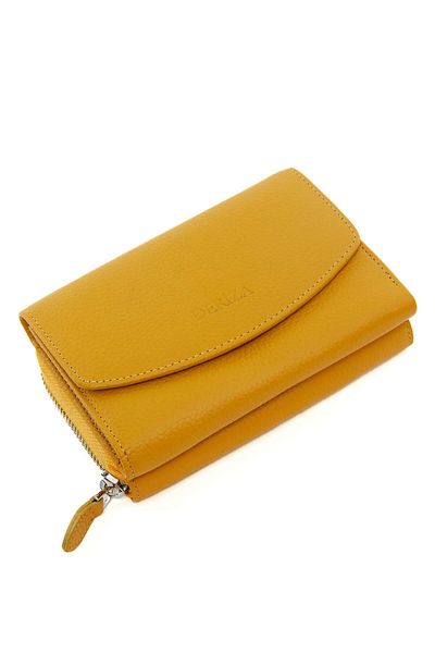Deriza Ksear Genuine Leather Women's Wallet Mustard