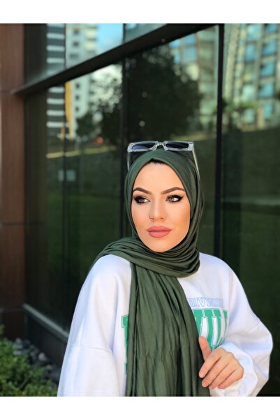 DİLARASCARFS Penye Şal - Asker Yeşili