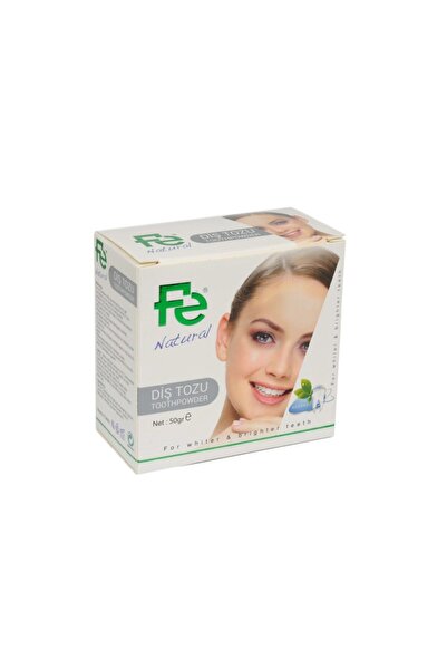 Fe مسحوق أسنان طبيعي / عشبي 50 جرام.