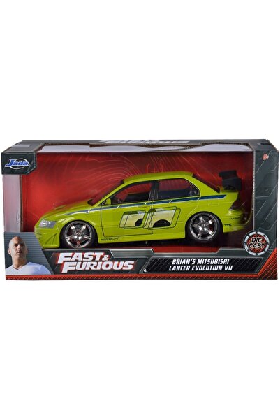 Jada 1:24 سيارات سريعة وغاضبة براين ميتسوبيشي لانسر إيفولوشن السابع