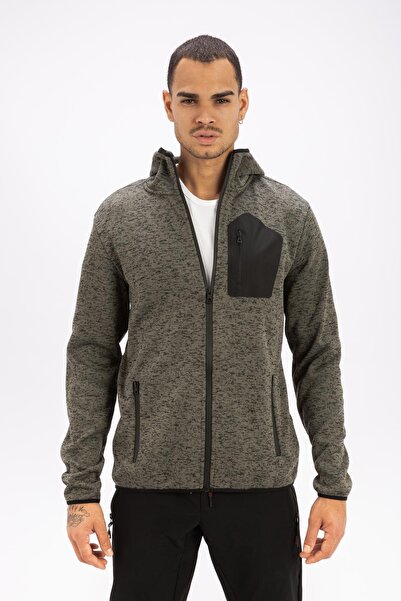 Exuma Fermuarlı Polar Erkek Haki